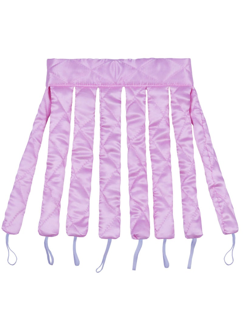 Octopus Heatless Curling Rod Headband - New Curlers Curls Without Heat, Octopus Design Soft No Heat Hair Curlers,  Soft Sleeping Overnight Silk Ribbon Hair Rollers for for Long Medium Hair, Pink - Image 1